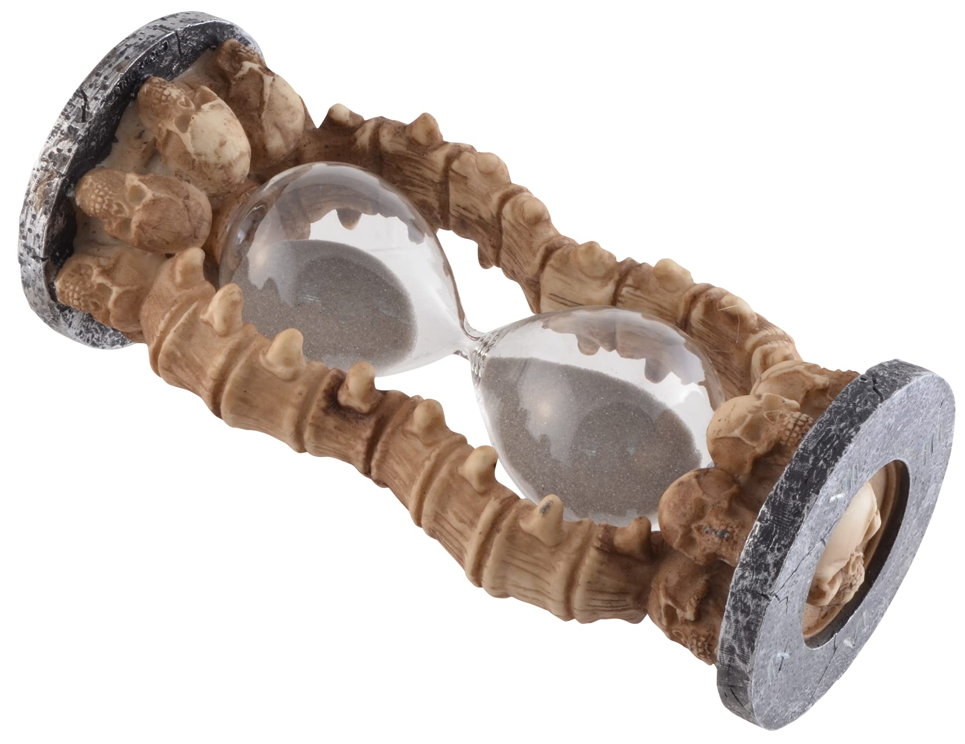 Memento Mori - Reloj de arena con calaveras