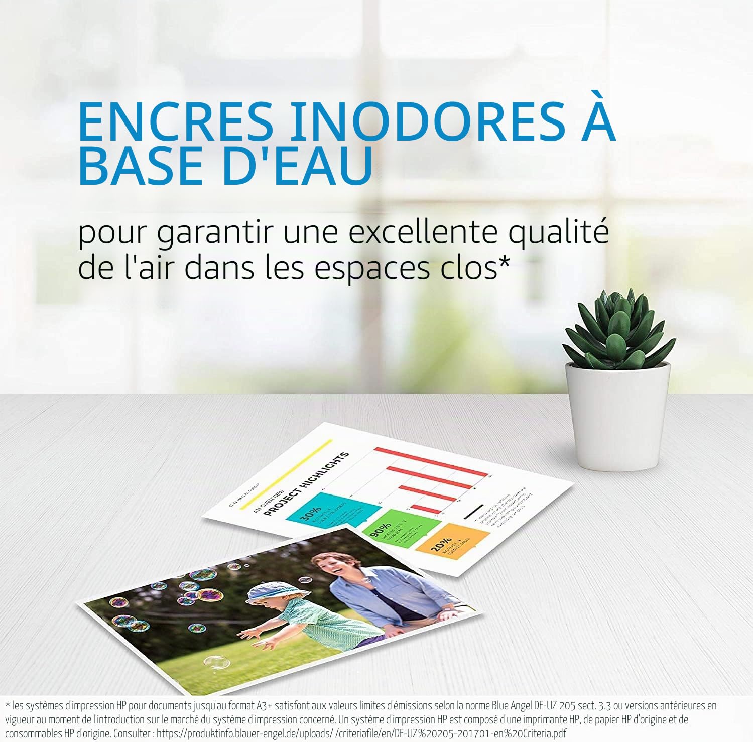 HP Lot de 2 cartouches d’encre noire et 1 cartouche tricolore d’origine pour imprimante Deskjet 3720