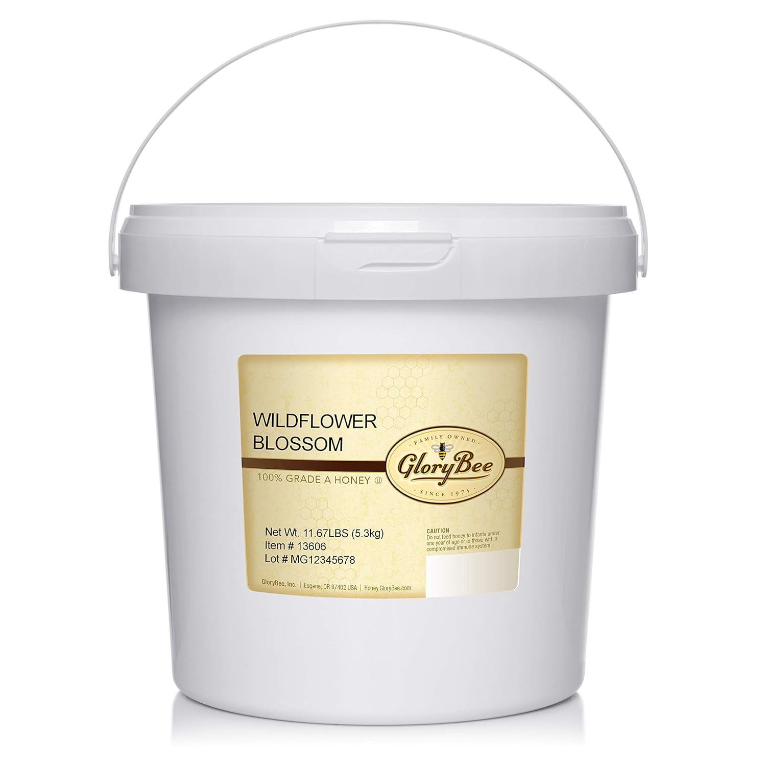 Glorybee, Pacific Northwest Clover Honey, 100% US Grade A Honey, 11.67 lb Bulk Pail