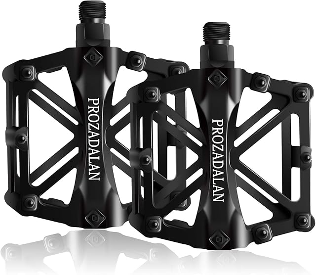 PROZADALAN Bicycle Pedals, 9/16 Inch Bicycle Cycling Bike Pedals, Sealed Anti-Slip Durable, For Universal BMX Mountain Bike Road Bike Trekking Bike