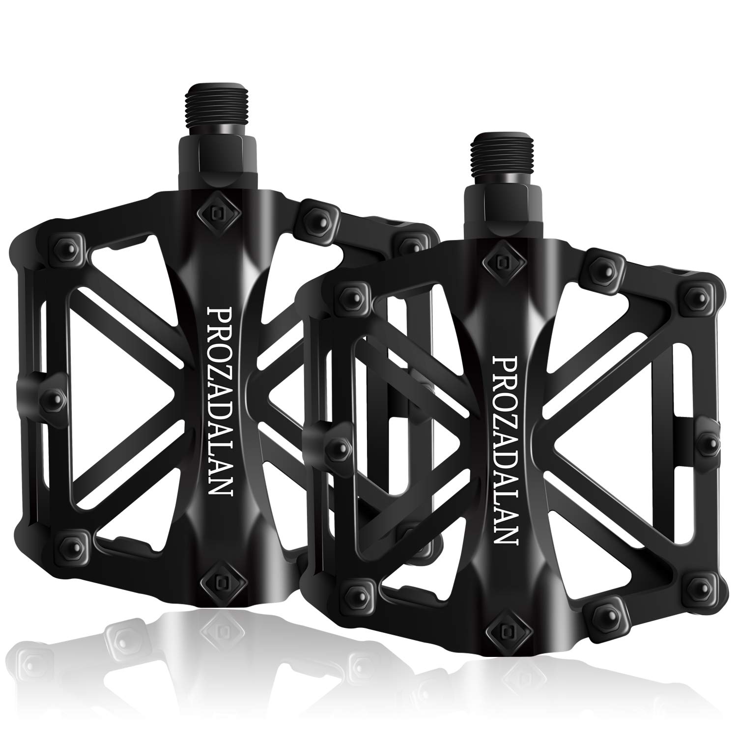 PROZADA Pédales Vélo Route, Pédale de Bicyclette 9/16 Pouces avec Antidérapant Scellé Durable, pour Vélo De Randonnée VTT Vélo D