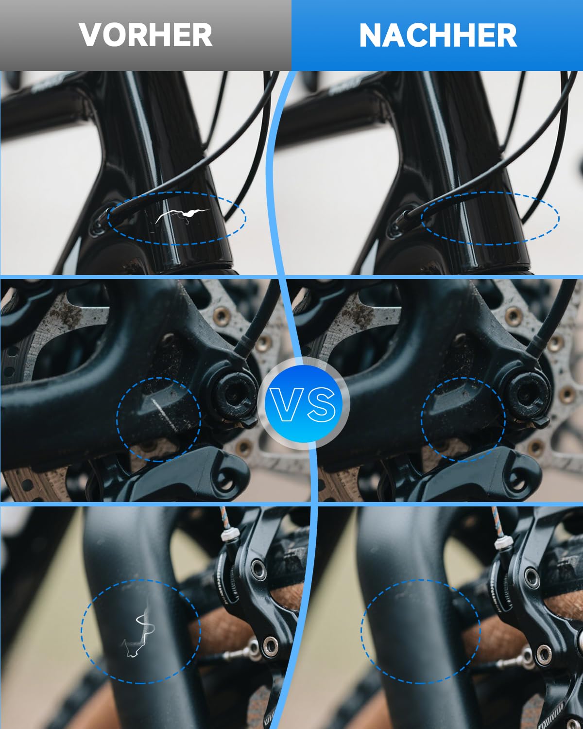 PARTS4EV Onyx Carbon Gloss Fahrradlack - Ausbesserungslack für Trek, verwenden Sie Lackstift für Metall und Kunststoff