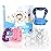 Baby Food Feeder/Fruit Feeder Pacifier Nibbler (2 Pack) - Infant Teething Toys | Silicone Feeder Baby | Mesh teethers for Babies | Baby Feeding Essentials | Frozen Breastmilk Teether (Blue&Pink)