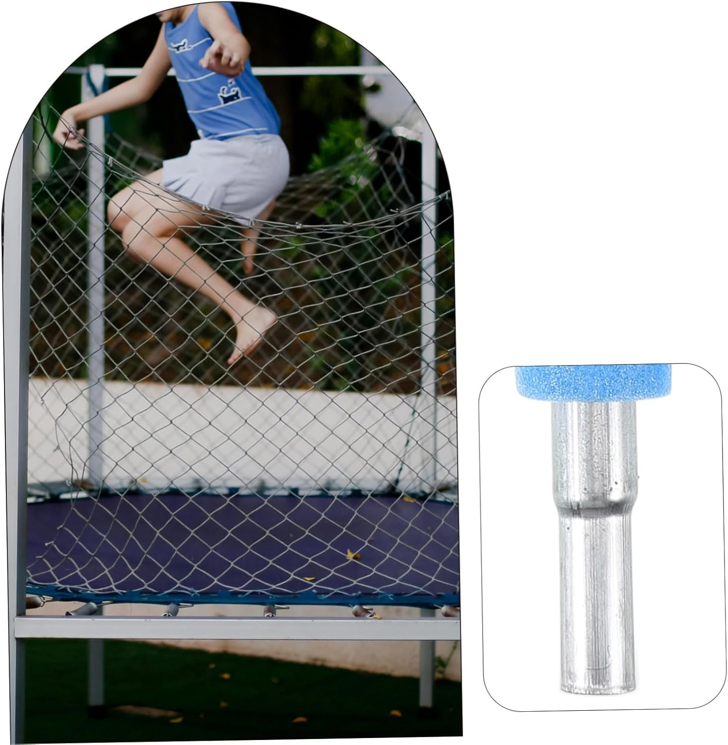 YARNOW Jumping Bed Column Replacement Trampoline Pole for Trampoline Net Poles Replacement Parts Anchor and Stakes