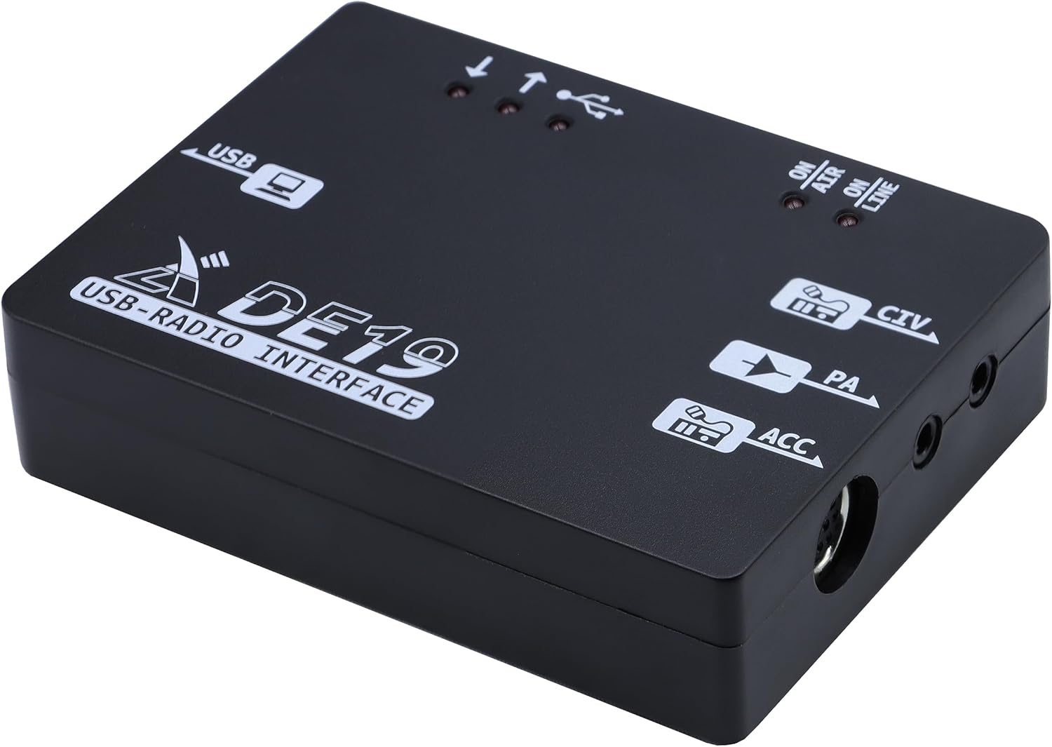 Xiegu DE-19 connected to cables