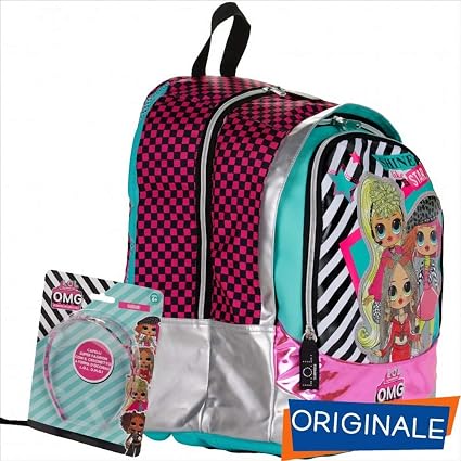 Auguri Preziosi L.O.L Surprise! Zaino Scuola Elementare Bambina,3 Scomparti  Round con Gadget Incluso, Spallacci Imbottiti e Schienale Comfort Back,  Giochi Preziosi : Amazon.it: Valigeria