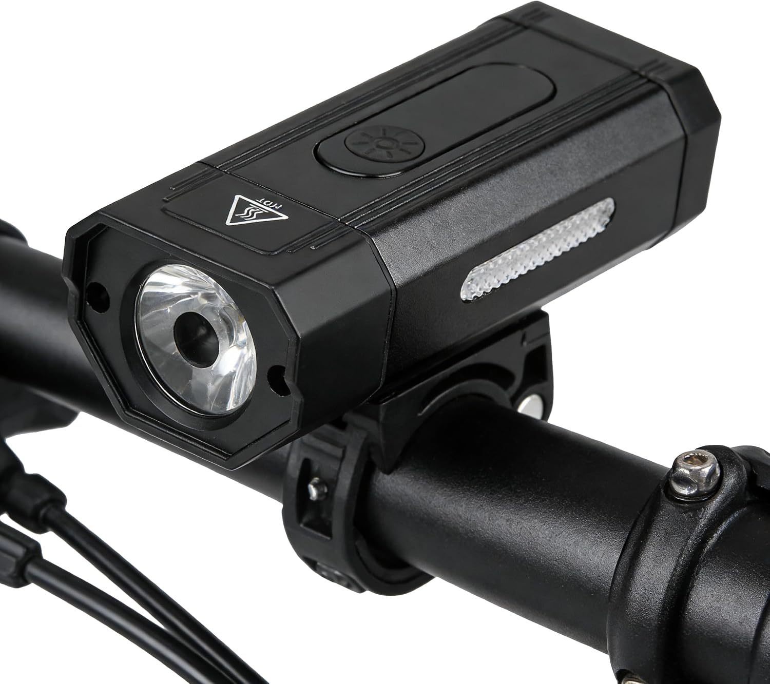 Multifunctional Bicycle Lamp, USB Rechargeable Bike Light, 800 Lumens, 5 Modes, IPX6 Waterproof Front Headlight with Battery