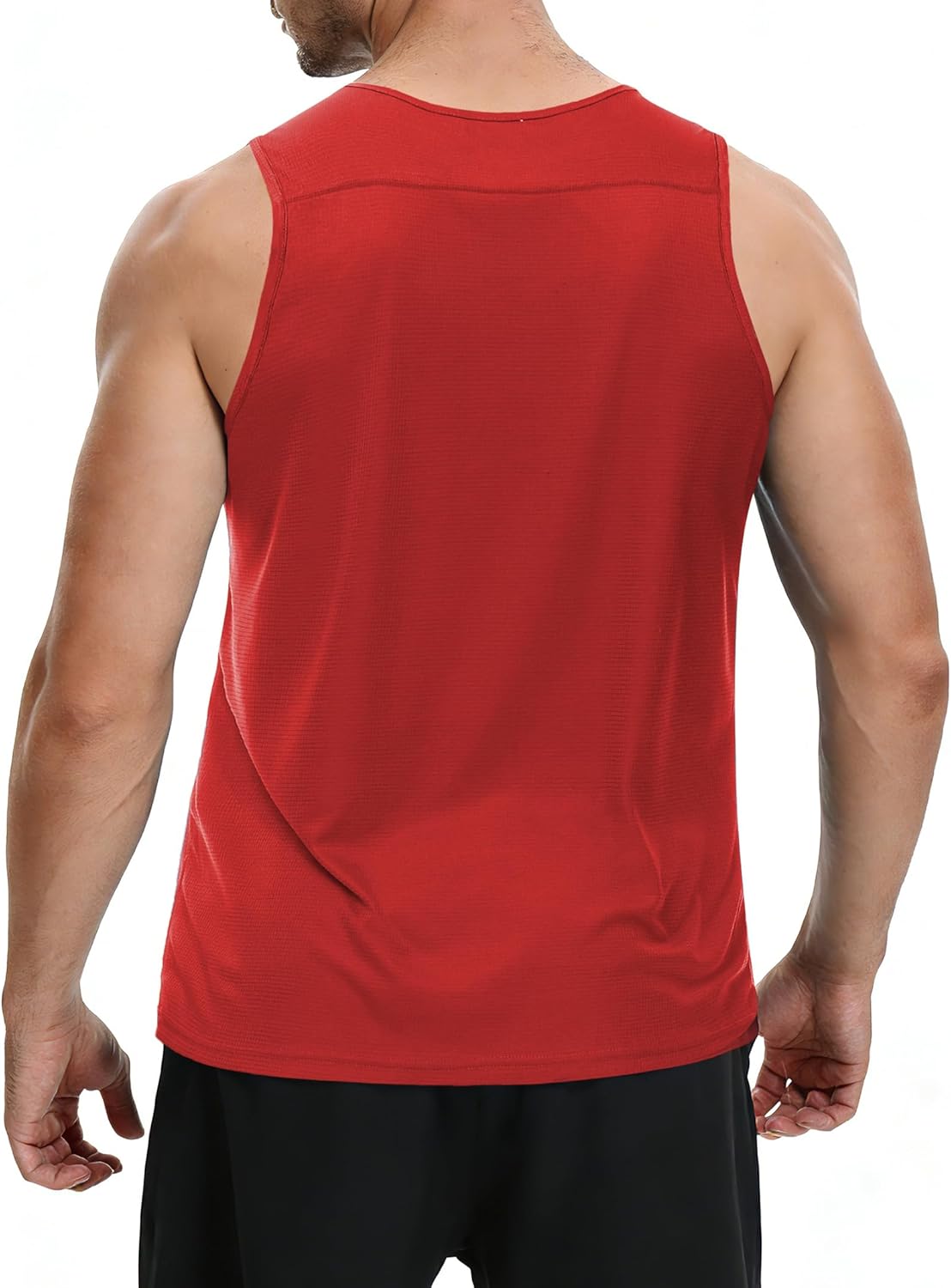Cakulo Mens Tank Tops Big and Tall Swim Shirts Running Quick Dry Workout Sleeveless Summer Beach Muscle Athletic Top