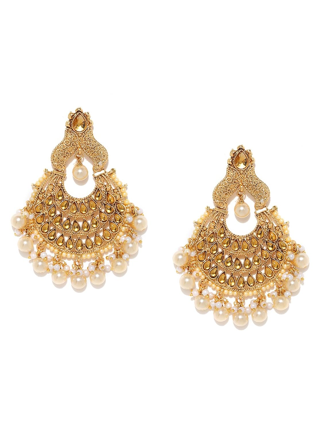 Zaveri Pearls Antique Gold Tone Traditional Dangle & Drop Earring For Women-ZPFK6994 - Review, Price and Buying Guide