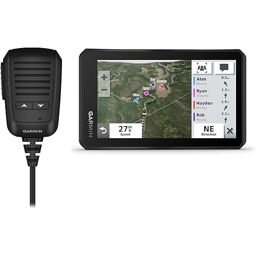 Garmin Tread Powersport Off-Road Navigator with Group Ride Radio, Group Tracking and Voice Communication, 5.5" Display, 010-02406-00,Black