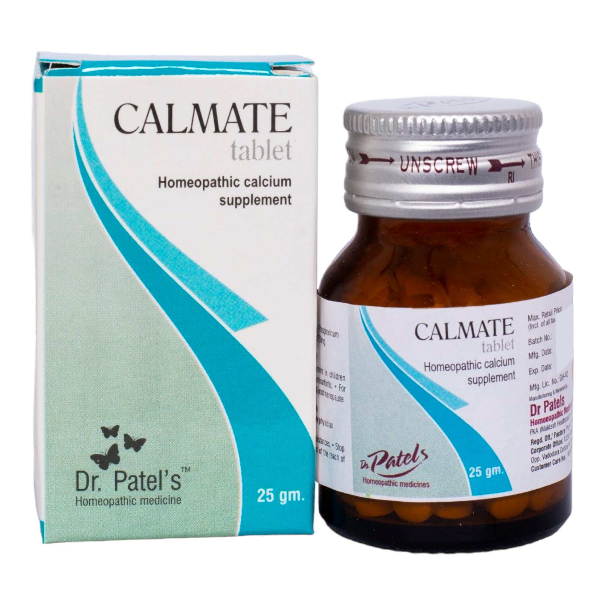 Dr Patels 2 Pcs Homeopathic Calmate Tablet - Homeopathic Calcium Supplement for Calcium Deficiency, Bone Growth, Development, Osteoporosis, Osteoarthritis, Pregnancy, Menopause- 25gms (B0CF9SHLM2) Amazon Price History, Amazon Price Tracker