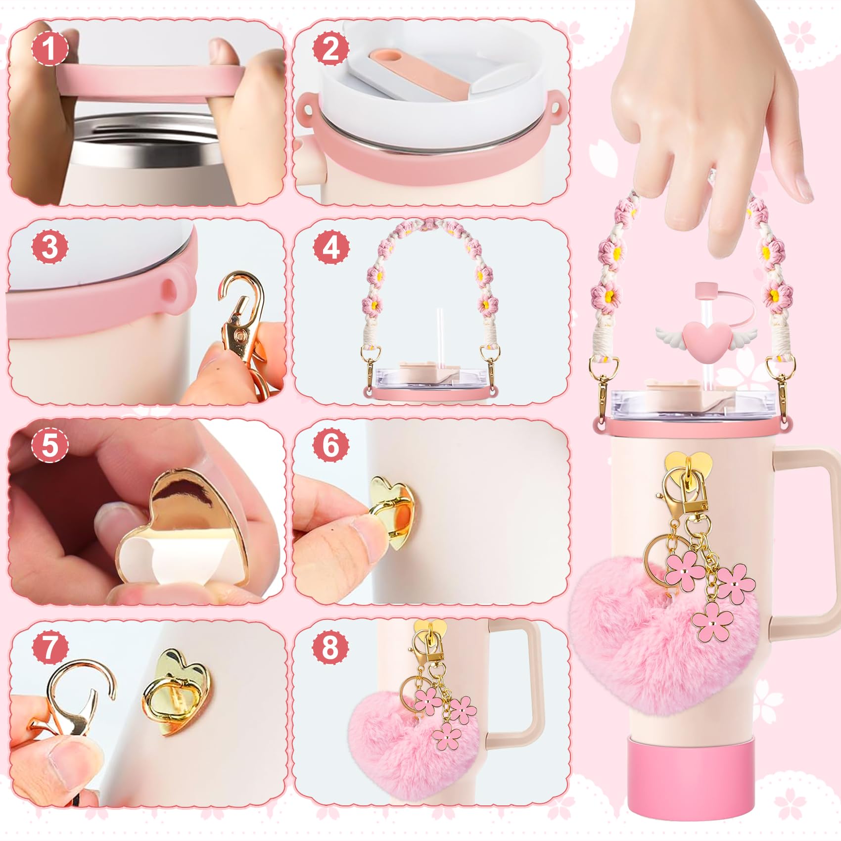 Stanley Cup - Accessori per bicchieri 1,2 l, 12 pezzi Stanley