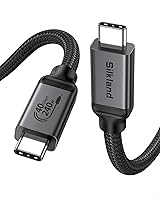 Vista 1 de Silkland Cable USB 4 [certificado USB-IF] para cable Thunderbolt 4 de 3.3 pies, sincronización de datos de 40 Gbps, 8K/5K @60Hz, 240W, cable USB C