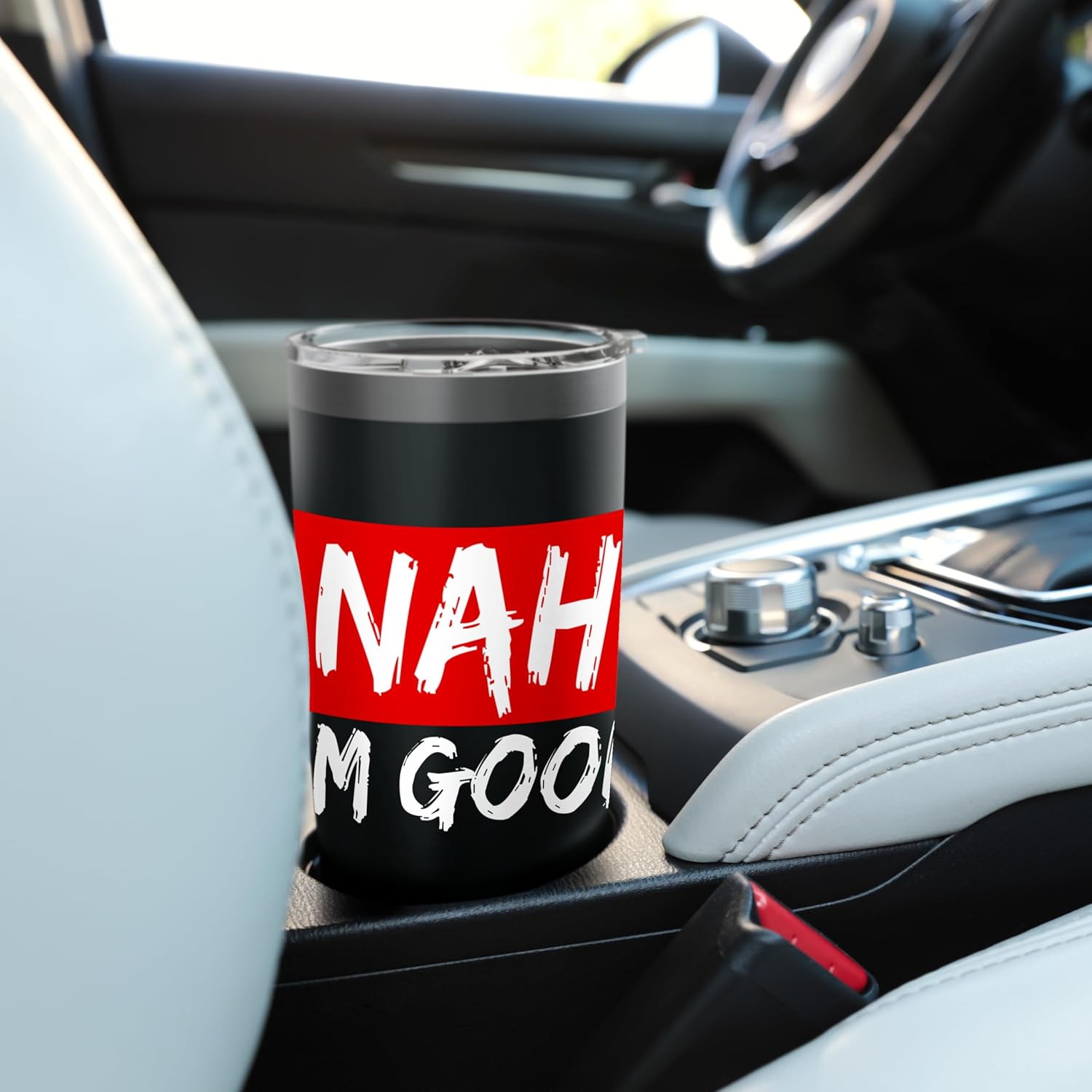 Nah I'm Good Funny Sarcastic Stainless Steel Insulated Tumbler - Image 6
