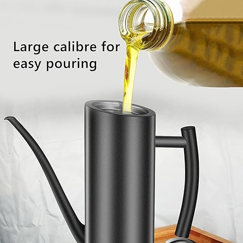 Miniatura 6 de HAIUWOER Botella dispensadora de aceite de oliva de acero inoxidable 304 para cocina, botella dispensadora de aceite de oliva de acero inoxidable,