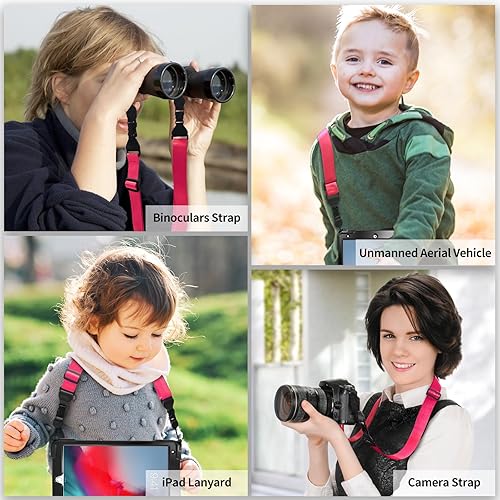 Miniatura 32 de Correa de nailon para iPad, correa ajustable para el cuello de la cámara, cómoda correa de hombro para iPad, tableta de teléfono celular, cámara