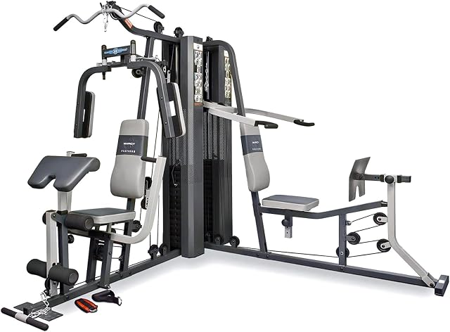 Marcy GS99 Dual Stack Home Gym (Leg Press, 2 Users), 2 x 65 kg