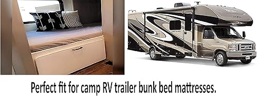 Miniatura 5 de Sábanas para litera de cuna, 33 x 75 pulgadas, sábanas de colchón tamaño cuna, sábana bajera perfecta para cama individual estrecha, cuna, litera de