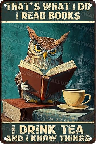 Miniatura 29 de Letrero vintage de motocicletas con texto en inglés «That's What I Do I Ride Motorcycles And I Know Things» para cafetería, bar, restaurante, Placa