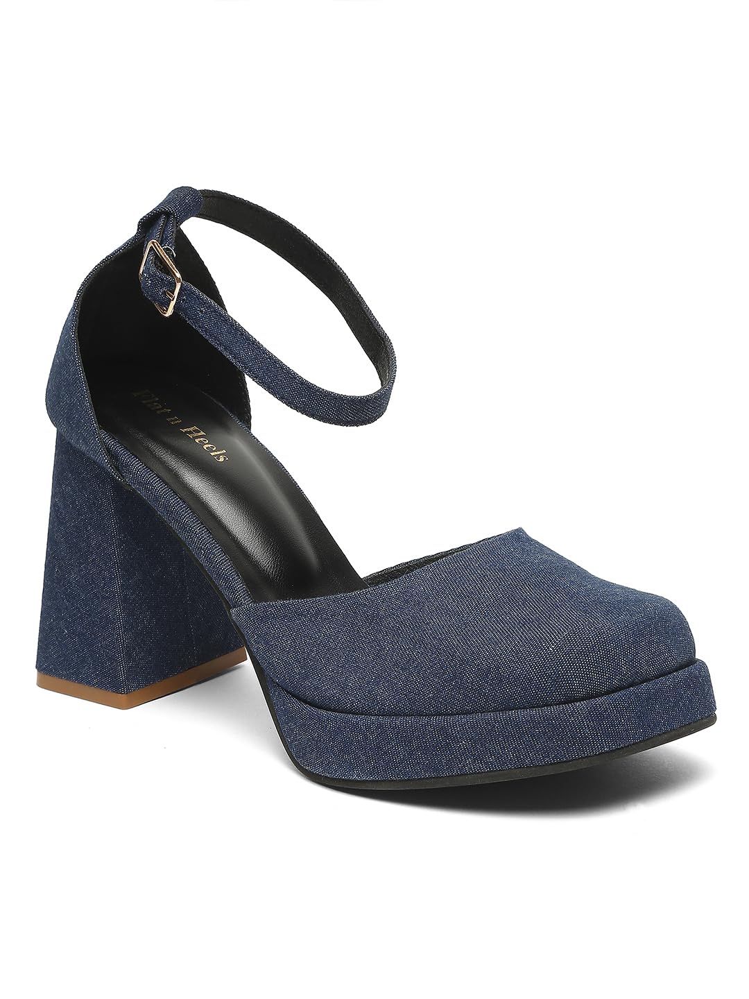 Flat n Heels Womens Denim Dark Blue Sandals FnH 3042-DNM (B0D97W48LP) Amazon Price History, Amazon Price Tracker