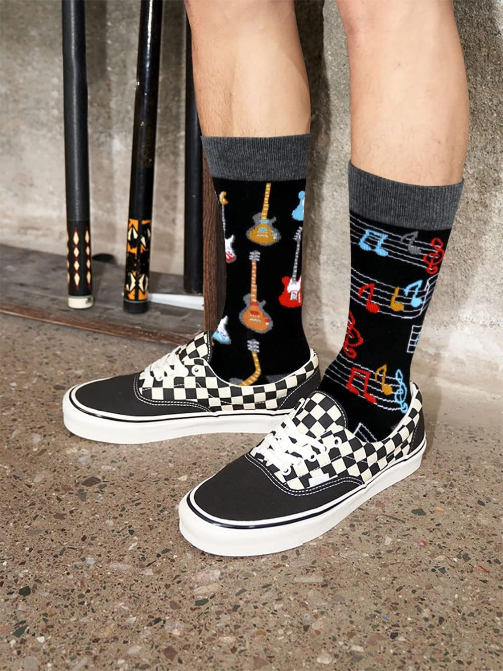 xiaomaizi Men's Funny And Cool Novelty Patterned Crew Dress Scoks for Men Cozy Pack Size 9-12 - Image 2