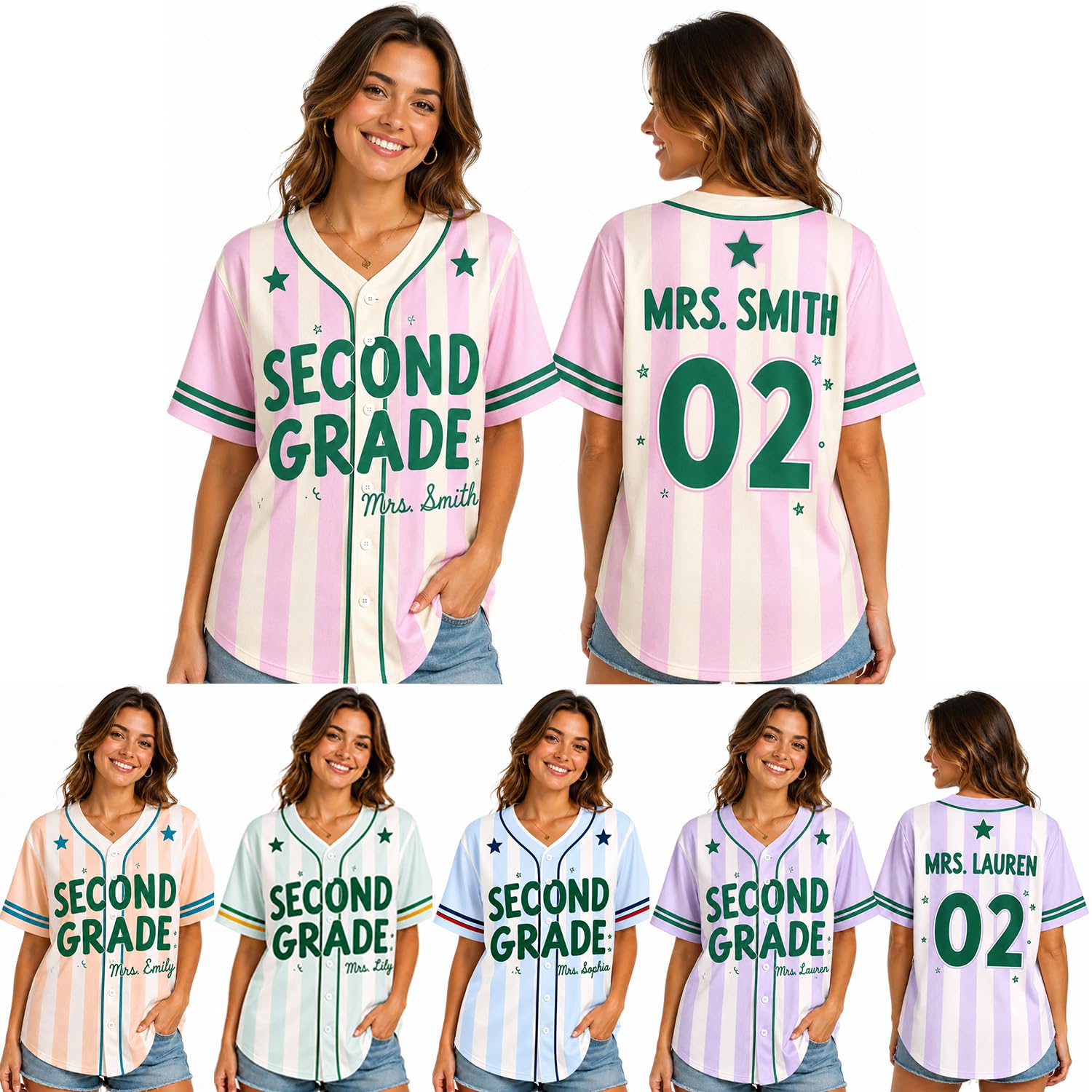 Teacher Jersey Personalized Teacher Shirts Back to School Outfits