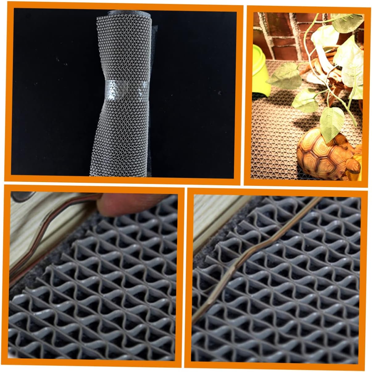 BESPORTBLE Reptile Carpet Mat Terrarium Liner for Lizards Snakes and Turtles Breathable Durable Bedding for Reptile Enclosures Gray