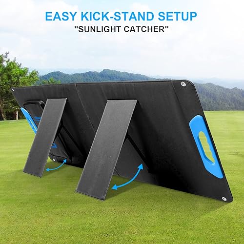 Miniatura 5 de Panel solar portátil de 100 vatios para central eléctrica, panel solar plegable de 100 W para acampar, senderismo, vida fuera de la red, panel