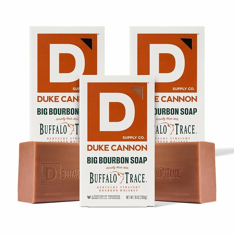 Sabonete em barra Duke Cannon Supply Co American Bourbon, 3 unidades de 283 g