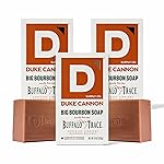 Duke Cannon Big Brick Bar Soap for Men 3-Pack - Extra Large Bars - American Bourbon Scent - Natural Men\'s Body Cleansing Bar - USA-Made with Global Materials, Long-Lasting Exfoliating Soap -10 oz