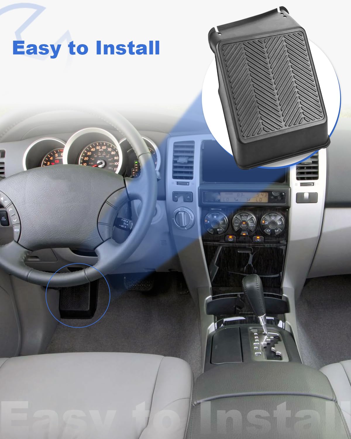 MOTOKU Front Floor Foot Rest For Toyota 4Runner 2003-2009 & FJ Cruiser 2007-2014 - View #5