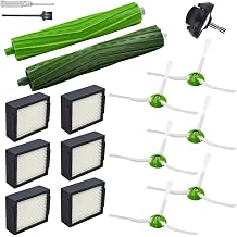 Zubeh r und Ersatzteile Kompatibel mit Roomba i7 i7+ i3 i3+ i4 i4+ i5 i5+ i6 i6+ i8 i8+ i1 i1+ i2 i2+ e5 e6 e7 i J-Serie Staubsauger   1 Vorderrad 1 Gummib rste 6 Filter 6 Seitenb rsten