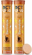Energy Drink - 10 litre Zero Sugar, Zero Caffeine Electrolytes 40 Effervescent Servings | added 7 Essential Electrolyte Salts (Na, K, Mg, Ca, Cl, Zn, SO4) + Vitamin C | Ginger masala Flavor