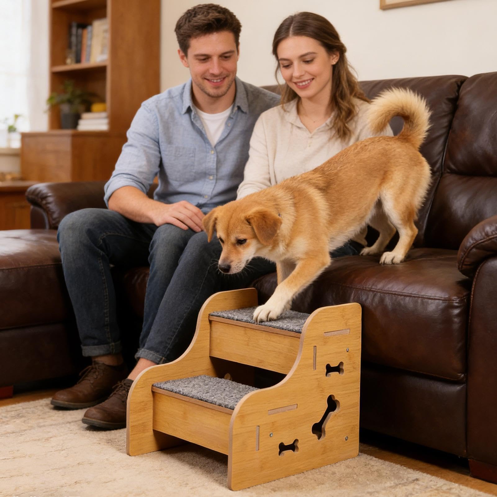 per animali domestici per cani e gatti | rampa da arrampicata con scale per cuccioli – scale per cani, per interni, camera da , divano, soggiorno, camper, mobili