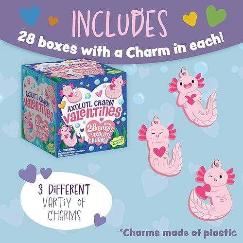 Miniatura 5 de Peaceable Kingdom Tarjetas de San Valentín para el aula de niños, juego de 28 regalos para el día de San Valentín, bromas tontas con dijes de frutas