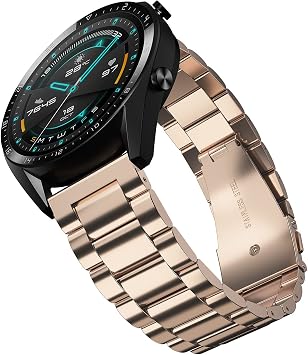 YABZOZ Strap for Amazfit GTR 4/3/3 Pro/2/2e for Huawei Watch GT 2 3 46mm Pro for Samsung Galaxy Watch 3 45mm/Gear S3 Metal Strap