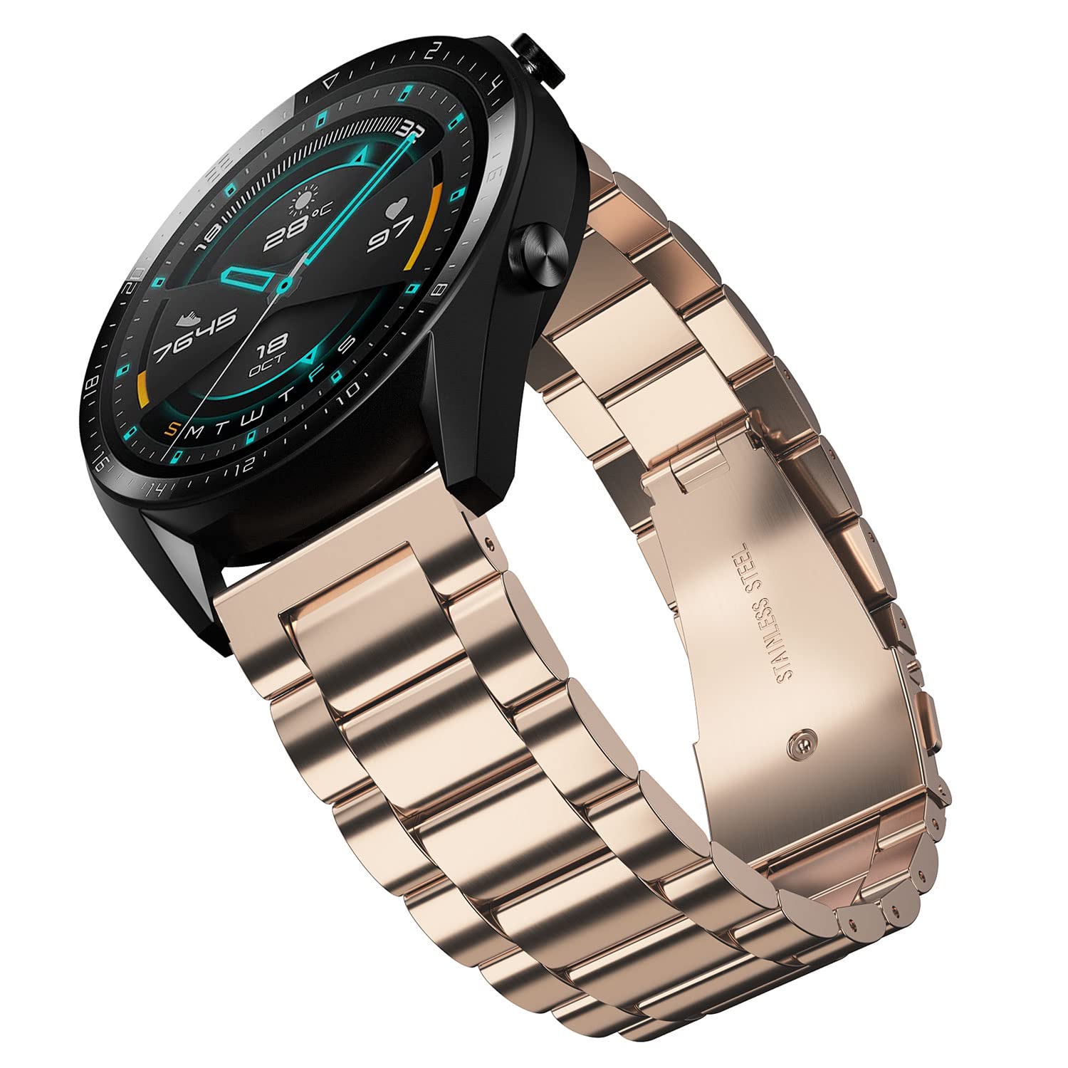 Strap for Garmin Forerunner 255/255 Music/Venu 2/Vivoactive -for Amazfit  GTR 4/3/3 Pro/2/2e -for Huawei Watch GT 46mm Pro -for Samsung Galaxy