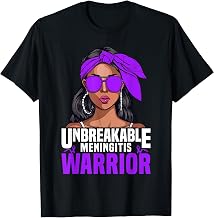 Meningitis Warrior Unbreakable Survivor Meningitis T-Shirt