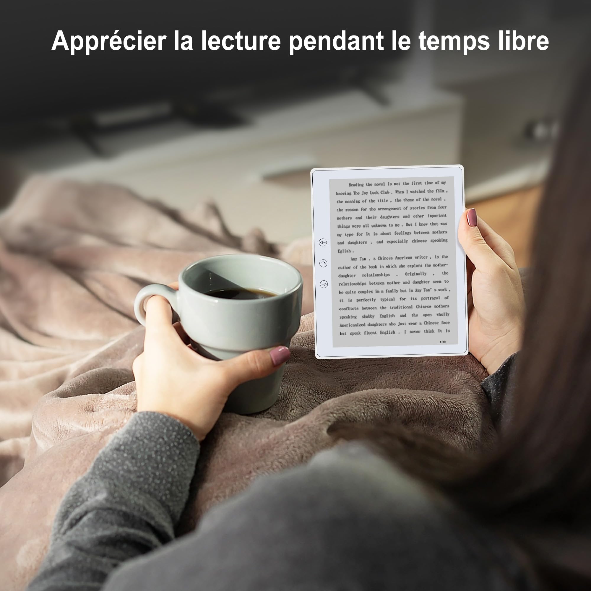 Veidoo 5.8 Pouces Lecteur de Livres Electroniques, Écran Tactile HD, Technologie Carta E-Ink, 32Go ROM, WiFi, Longue Durée de Vie, Blanc