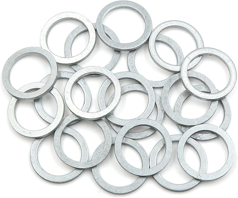 Arruela de Vedação para Bujão de Dreno de Óleo X AUTOHAUX 18 mm x 23,9 mm em Alumínio – Pacote com 20
