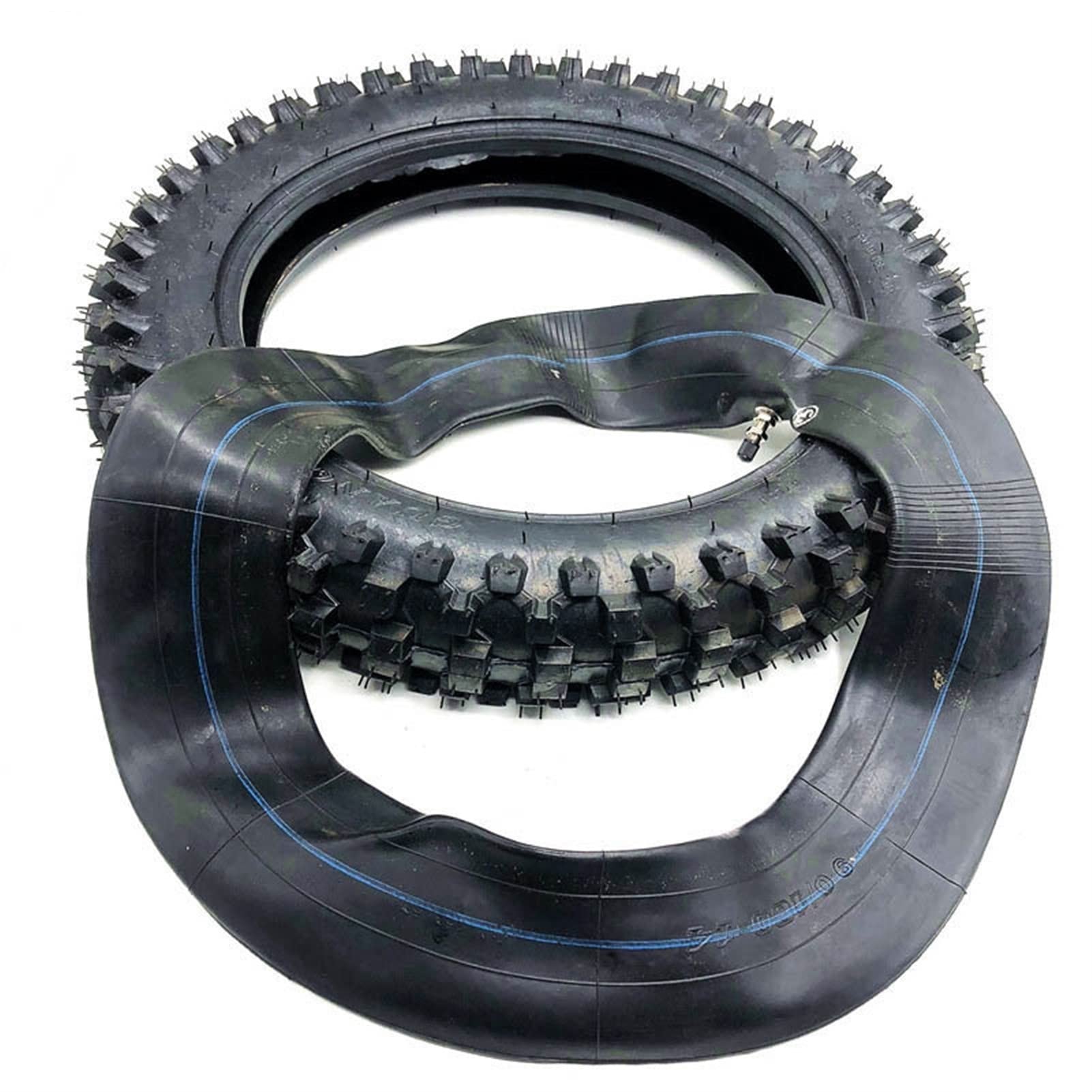 Genérico CáMara De Aire Moto, del Camino de Neumáticos 90/100-14 con el Tubo Interior for Suciedad Pit motocrós la Bici del Motocicleta Rueda Trasera 14 Pulgadas