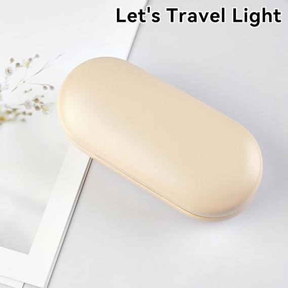 Eyeglass Case Double Sided Travel Size Cute Portable Contact Lens Box 2 in 1 Multifunction With Tool for Daily Outdoor Office