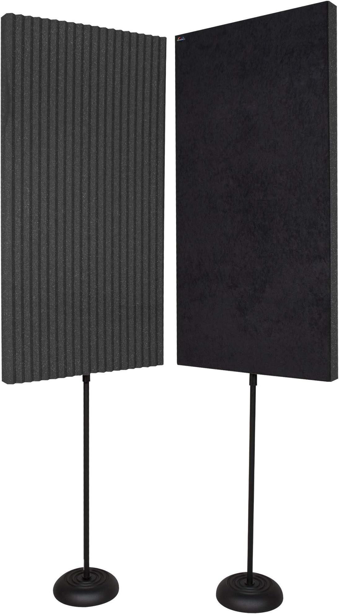 Auralex Acoustics Portable Acoustic Treatment Panels for Podcasting, Voiceovers, Video Blogging and Educational, Charcoal, 2x4 (PROMAXV2CHA)