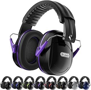 Ear Protection for Gun Range, 31dB SNR Noise Reduction Safety Ear Muffs, Hearing Protective Noise Cancelling Headphones for Autistic Kids Adults Earmuff for Mowing Monster Jam