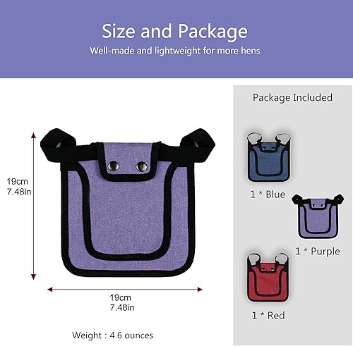 Miniatura 9 de Sillines de pollo de alta calidad de 3 piezas con correa elástica, ropa de suéter para soltero, protector de pájaros para espalda y lados,