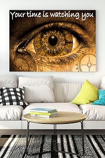 Postermanya (pster17431) Your Time Is Watching You Girişimcilik Kanvas Tablo 40 x 60