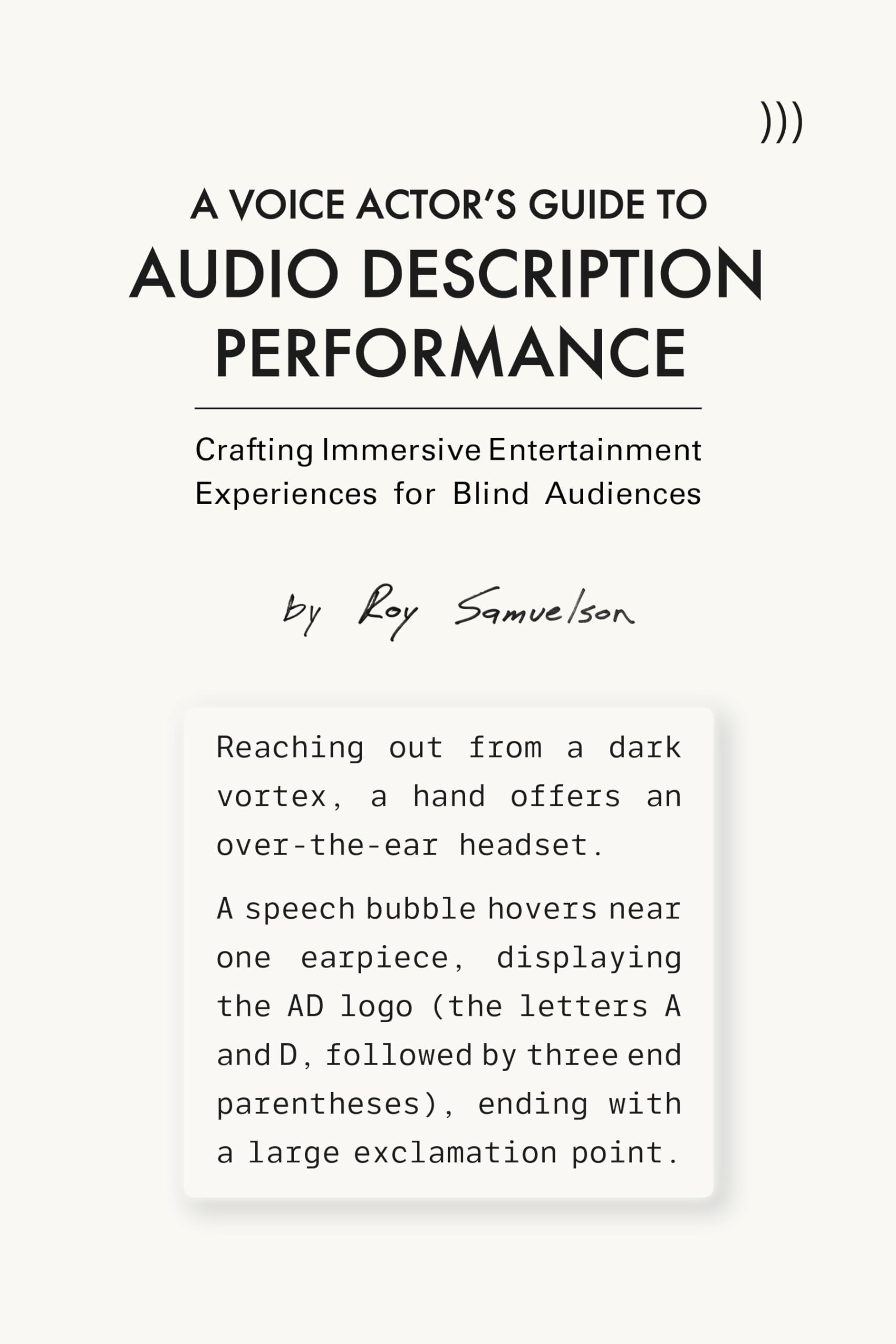Audio Description Performance guide de narration audio pour comédien de doublage