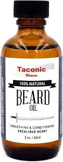 Taconic Shave Premium Beard Oil - Excalibur Scent - Conditions, Softens and adds Sheen - 2 Oz. bottle