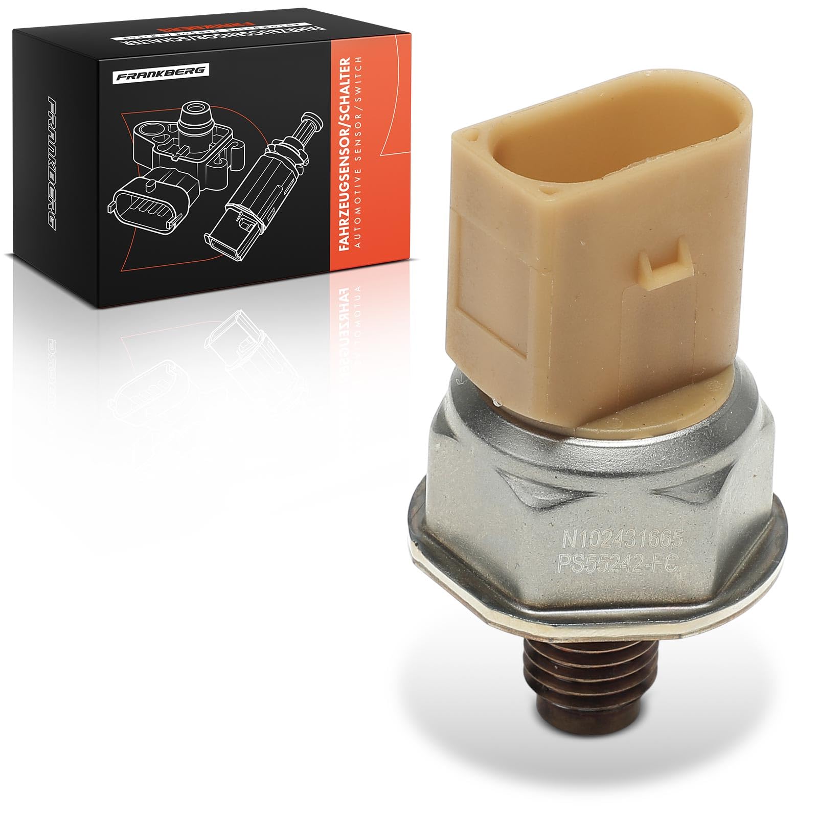Frankberg Capteur de pression de carburant, 3 broches, 9406 | Compatible avec: A5 8T3, A4 Allroad 8KH, A5 Sportback 8TA, Q7 4LB, A5 Cabriolet 8F7, A4 Avant 8K5, A4 8K2