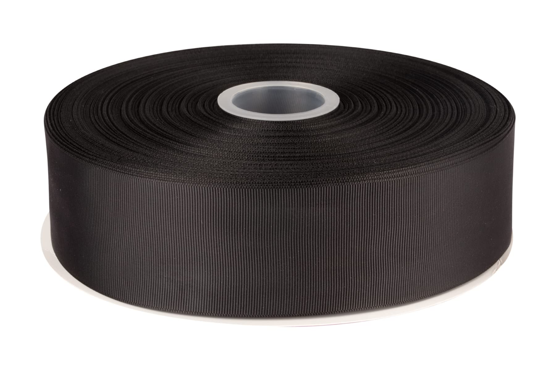 Cinta grosgrain lisa de 50 mm x 91 m para envolver regalos, lazos para el pelo, fiestas, decoración de bodas, manualidades y costura (Negro)